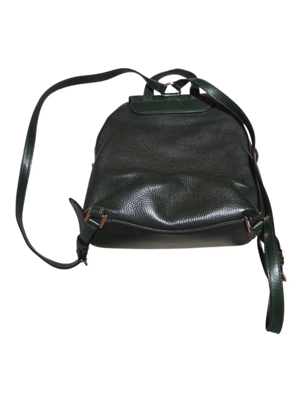 Michael Kors Raven Medium Pebbled Leather Green Backpack